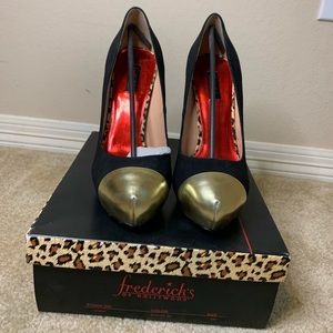 Brand New In Box Gold Toe Stilettos Size  9